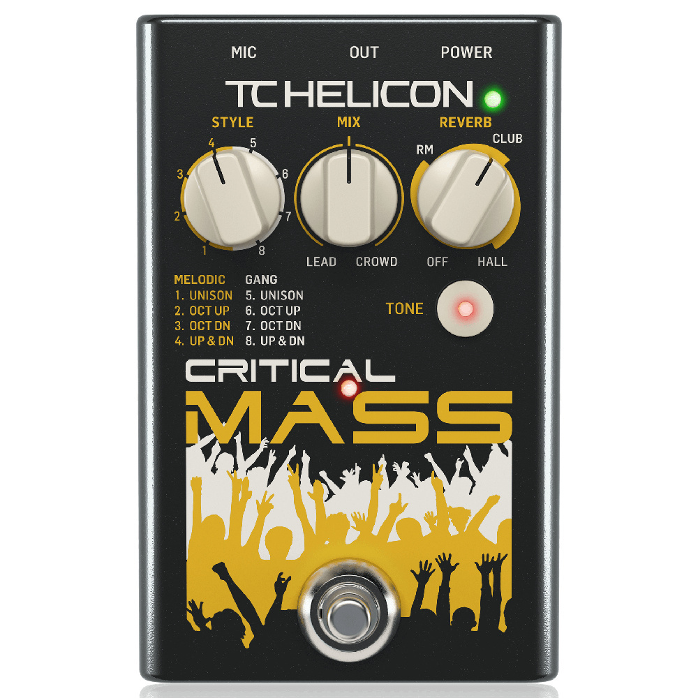 TC HELICON CRITICAL MASS ボーカルエフェクター TC Helicon CRITICAL MASS Vokal Pedalı Fiyatı, Özellikleri | ZUHAL
